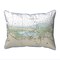 Cape Cod Sandy Neck Map Pillow 16x20 – Large Corded Indoor/Outdoor